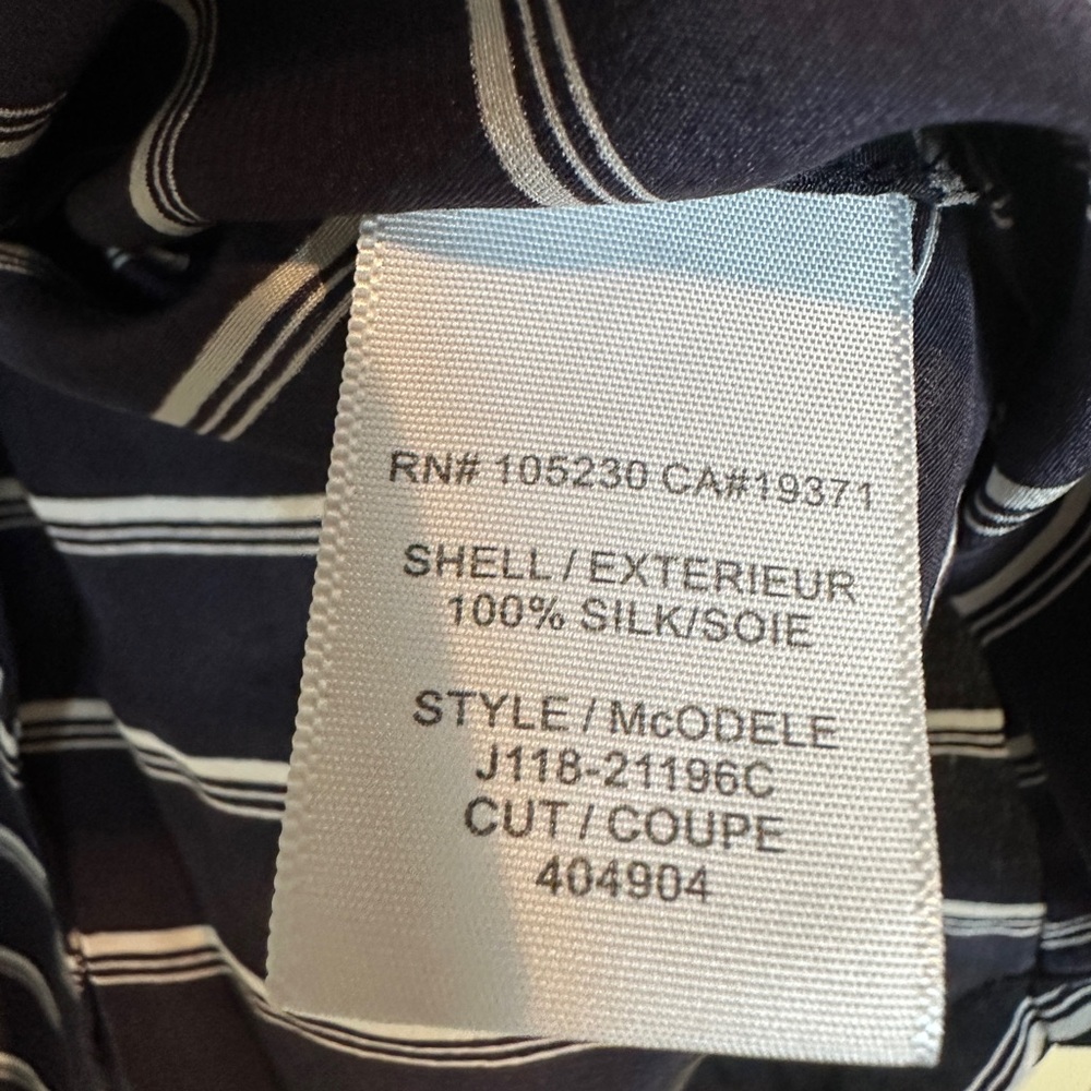 Joie black white striped 100% Silk Sleeveless Blouse top Small casual‎ resort - Picture 3 of 5